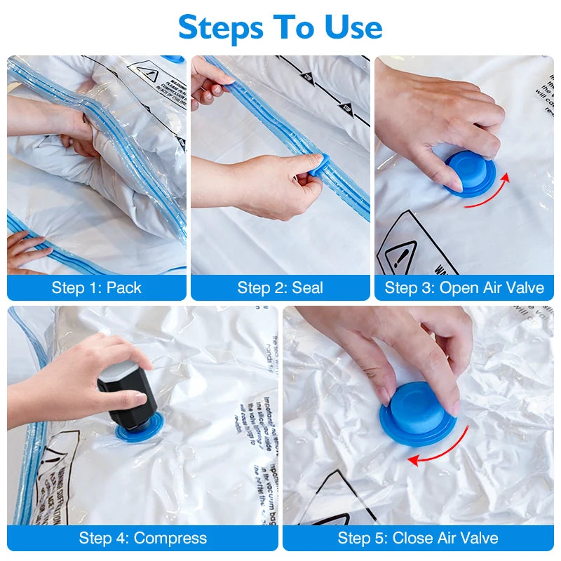 Cordless Electric Pump for Vacuum Storage Bags Travel Rechargable Air Pump for Space Saver Bag Various Clothes Luggage Seal Bags