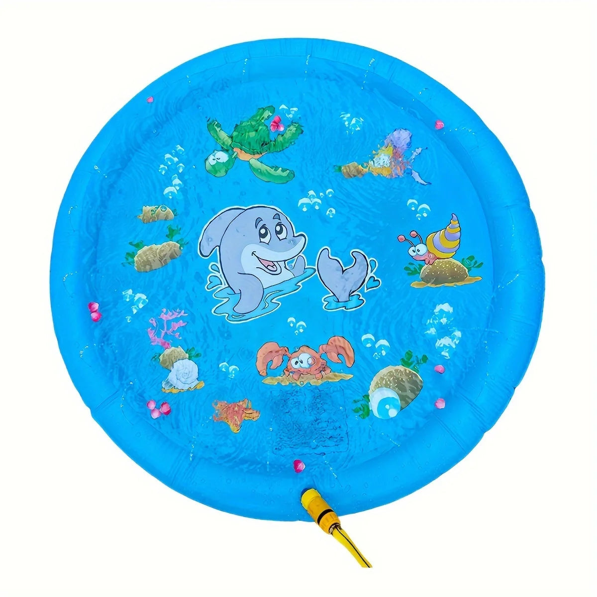 Sprinkler Splash Pad — 3-in-1 Fun, Outdoor, Toddler, Play Mat, Wading Pool