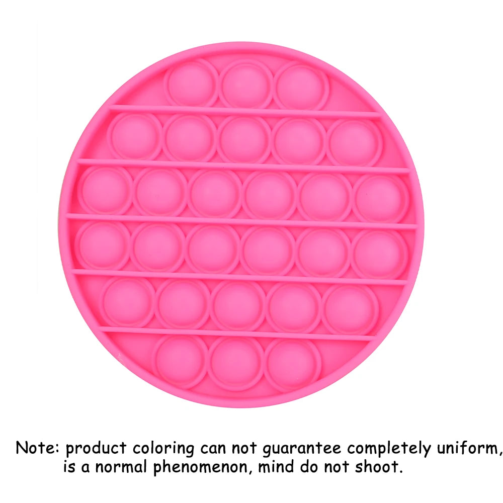 Silicone Push Pop Bubble Fidget Toy - Sensory Stress Relief Squeeze Toy, 34 Cute Shapes, Anti-Anxiety Calming Toy for Kids & Adults