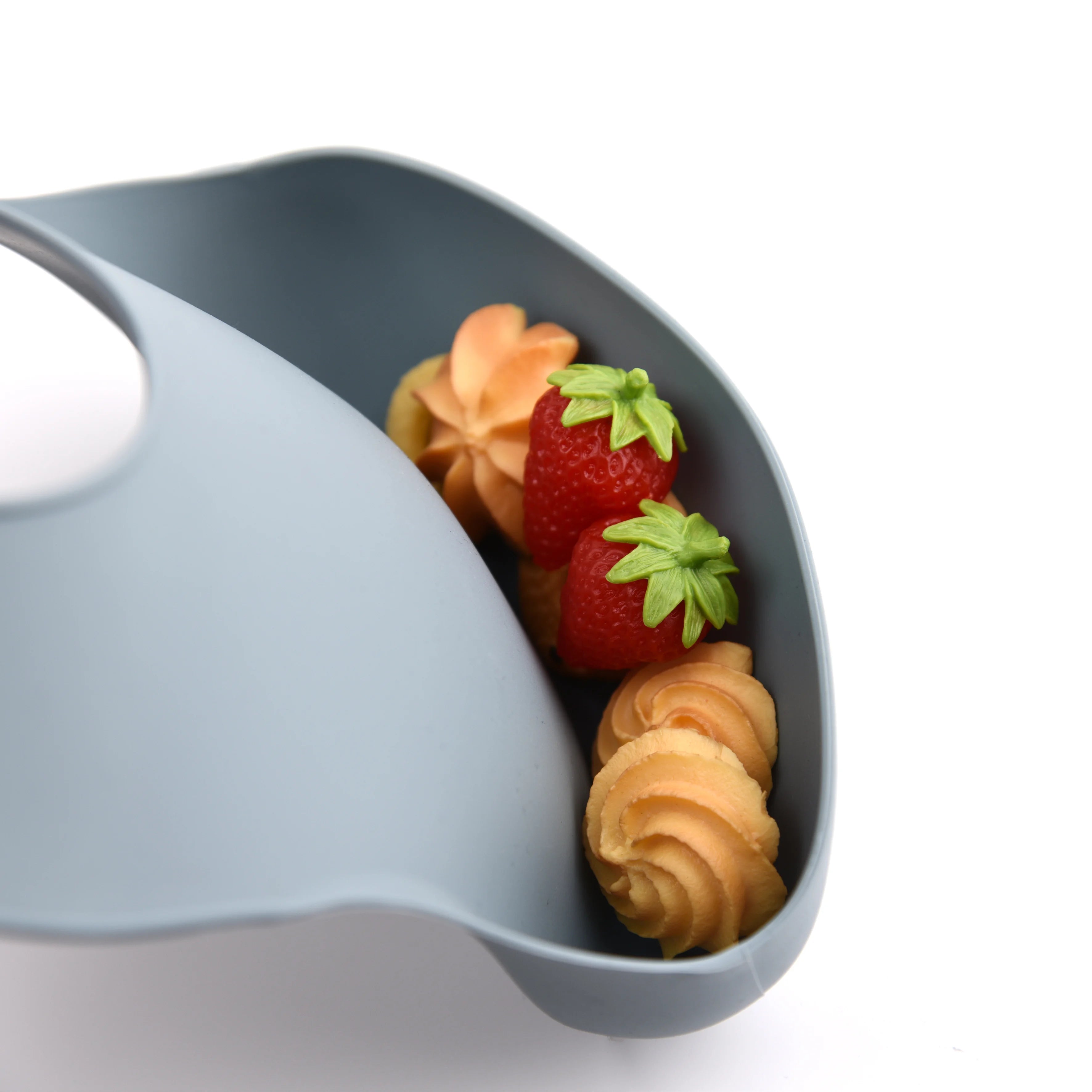 Silicone Baby Feeding Bib with Deep Food Catcher - Waterproof, Adjustable, Dishwasher-Safe in 10 Modern Colors
