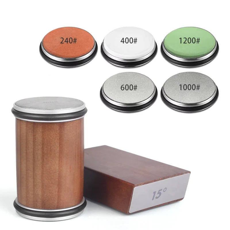 Knife Sharpener — Rolling Kit, Magnetic, Angle Guide, Precision, Professional, Stainless Steel