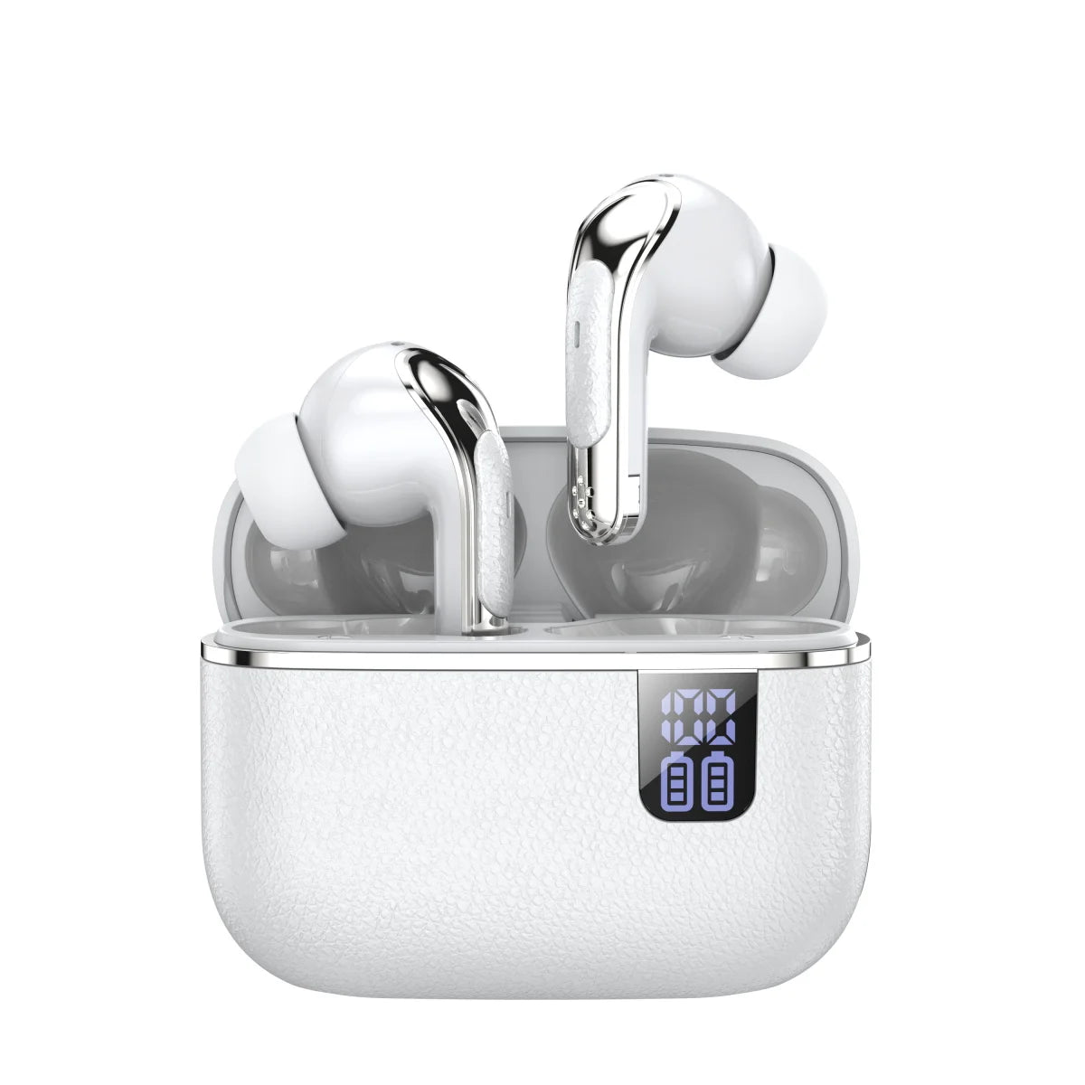 TWS Wireless Earbuds with ENC Noise Reduction - Bluetooth 5.3, LED Battery Display, 30Hr Playtime, Touch Controls