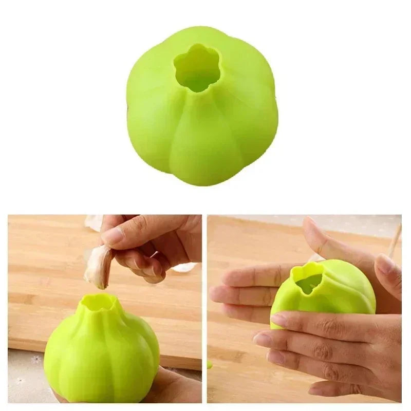 Silicone Garlic Peeler Roller - Easy Quick Garlic Skin Remover Tube, No-Smell Kitchen Gadget, Dishwasher Safe, Cooking Prep Tool