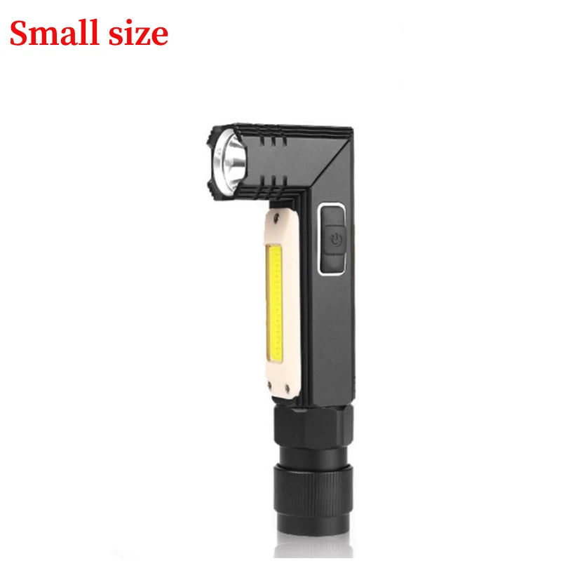 Rechargeable Work Light — 90-Degree Swivel, Magnetic Base, Portable, Cordless, Bright, Durable
