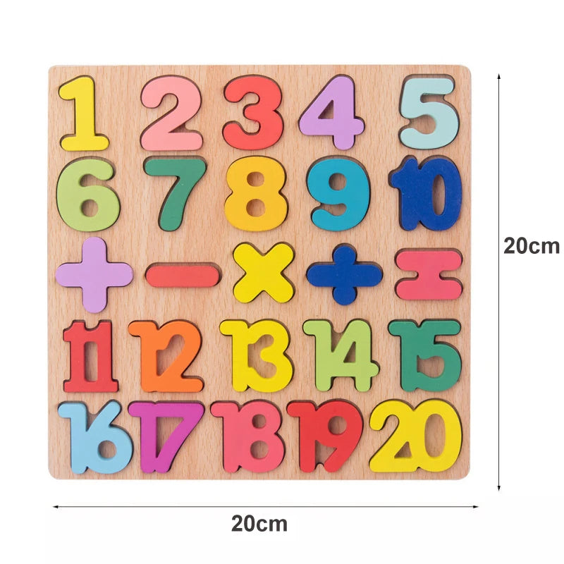 Wooden Peg Puzzles — 6-Pack, Toddler, Montessori, Educational, Fine Motor, Sorting