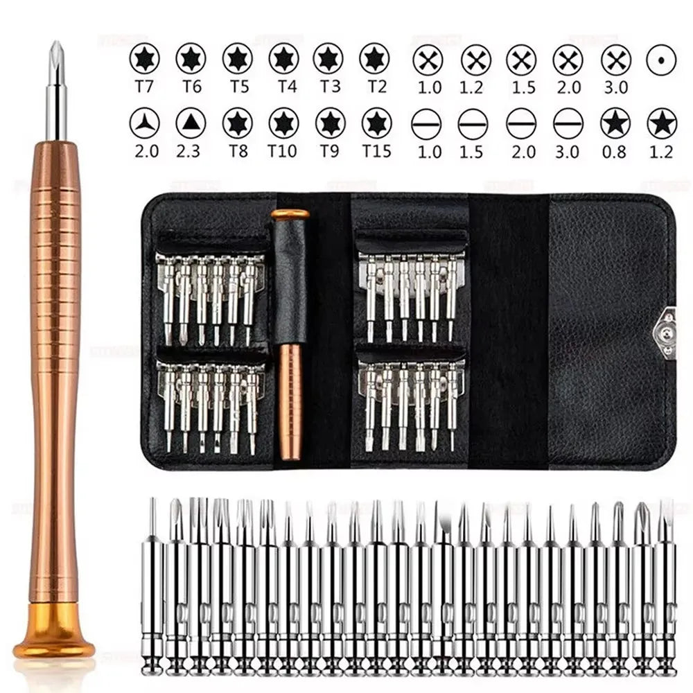 Precision Screwdriver Kit - 25-in-1 or 152-in-1 Magnetic Bit Set for Phone, Laptop, Game Console, Glasses & Watch Repair
