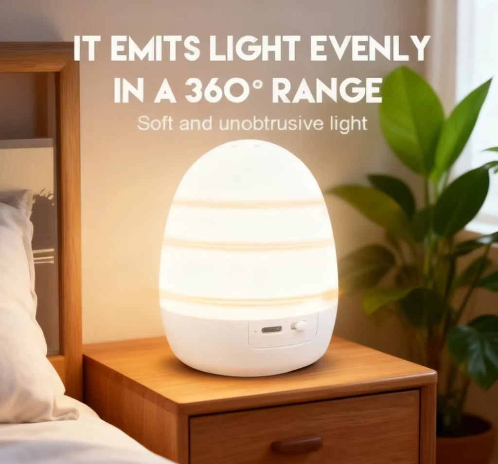 RGB Egg Night Light — Dimmable, Portable, Kids, Bedroom, Nursery, Baby