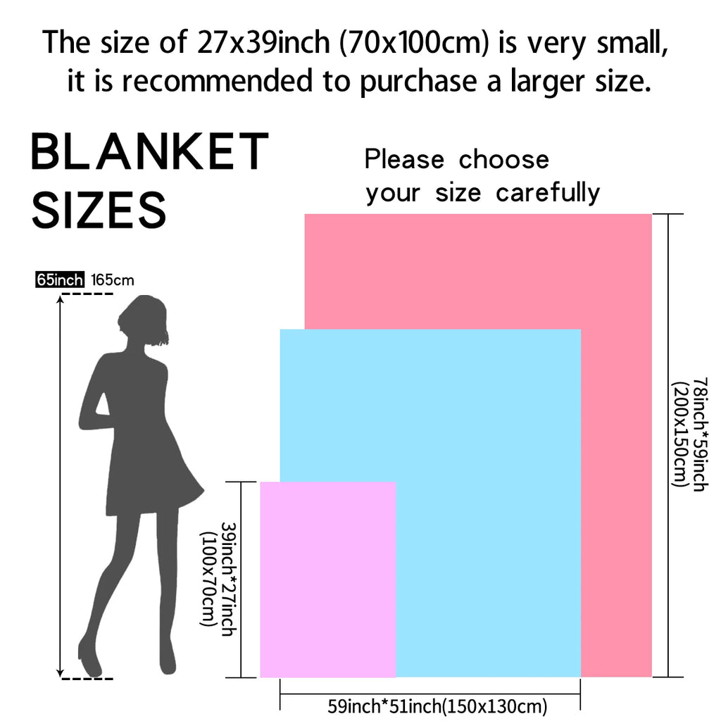 Fleece Throw Blanket — Ultra Soft, Warm, Cozy, Lightweight, Reversible, Machine Washable