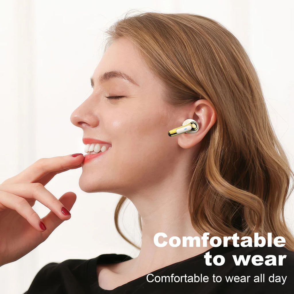 TWS Wireless Earbuds with ENC Noise Reduction - Bluetooth 5.3, LED Battery Display, 30Hr Playtime, Touch Controls
