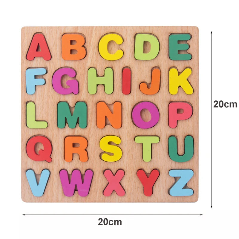 Wooden Peg Puzzles — 6-Pack, Toddler, Montessori, Educational, Fine Motor, Sorting