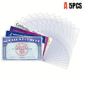 Card Sleeves — Waterproof, Clear PVC, Heavy Duty, Top Load, Credit Card Size, ID Badge Holder