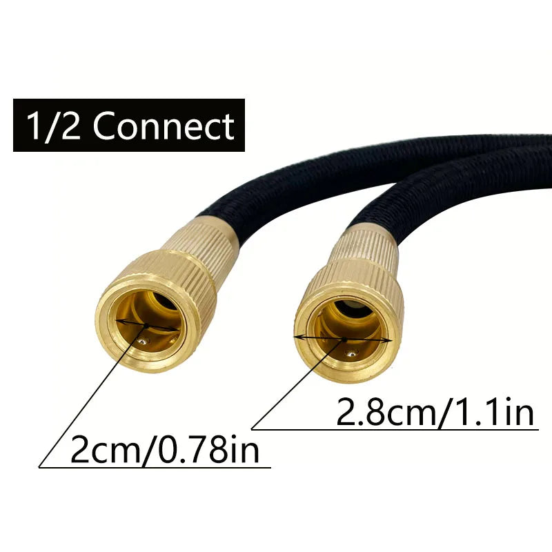 Expandable Garden Hose — Kink-Free, Lightweight, Durable, Flexible, All-Weather
