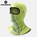 Cooling Ice-Silk Cycling Face Mask - UV Sun Protection Balaclava with Glasses Slots, Breathable Summer Bike & Hiking Headwear
