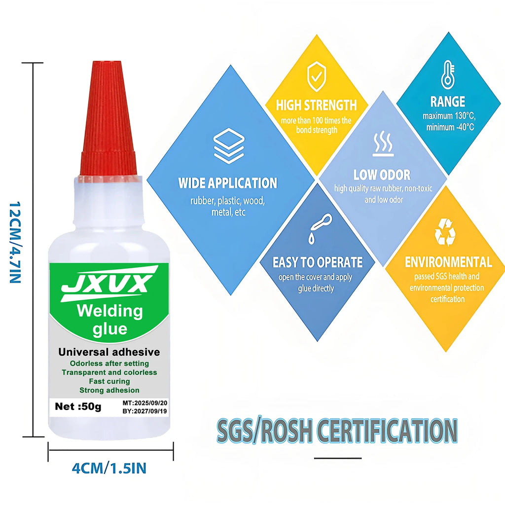 Welding Glue — Heavy-Duty, Industrial, Strong, Metal Repair, Quick Dry, High Strength