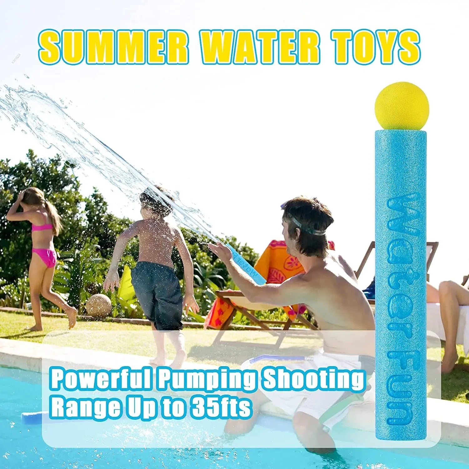 Water Blaster — 2-Pack Outdoor Fun, Summer Play, Pool Party, Beach Day, Backyard Toy