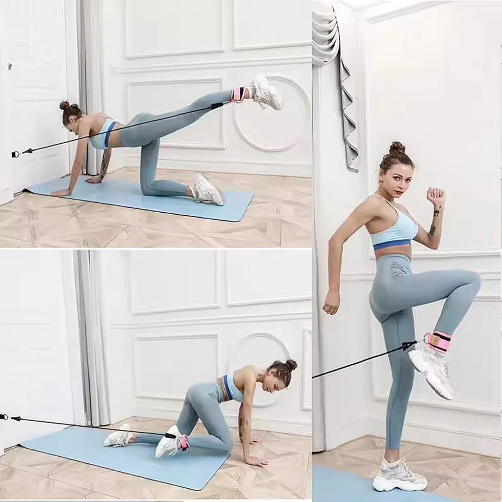 Ankle Resistance Bands — Premium Quality, Adjustable, Comfortable, Durable, Versatile, Portable