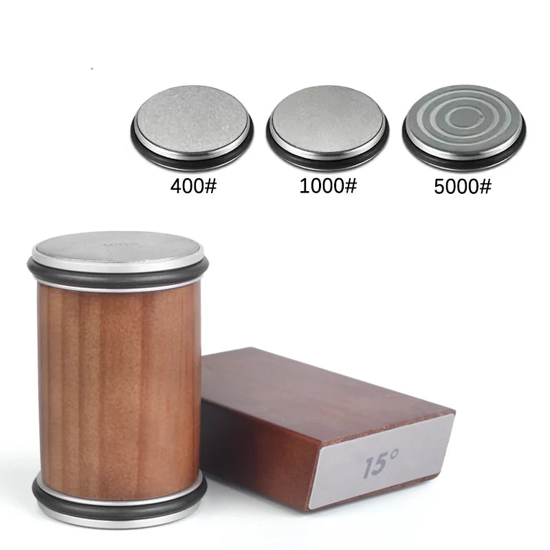 Knife Sharpener — Rolling Kit, Magnetic, Angle Guide, Precision, Professional, Stainless Steel