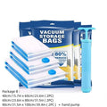 Electric Vacuum Storage Bag Kit with Mini Pump - Compress Clothes, Bedding & Travel Luggage by 75% in 60 Seconds