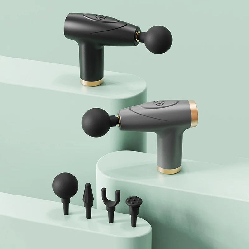 Mini Percussive Massage Gun - Deep Tissue Muscle Recovery, Quiet Cordless Fascia Therapy for Neck, Back, Legs & Athletes