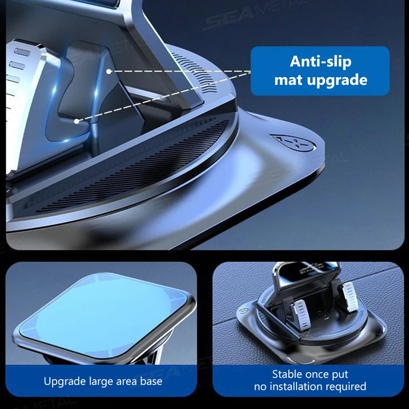Car Phone Mount — 360 Suction, Dashboard, Windshield, Universal, Secure, Rotatable