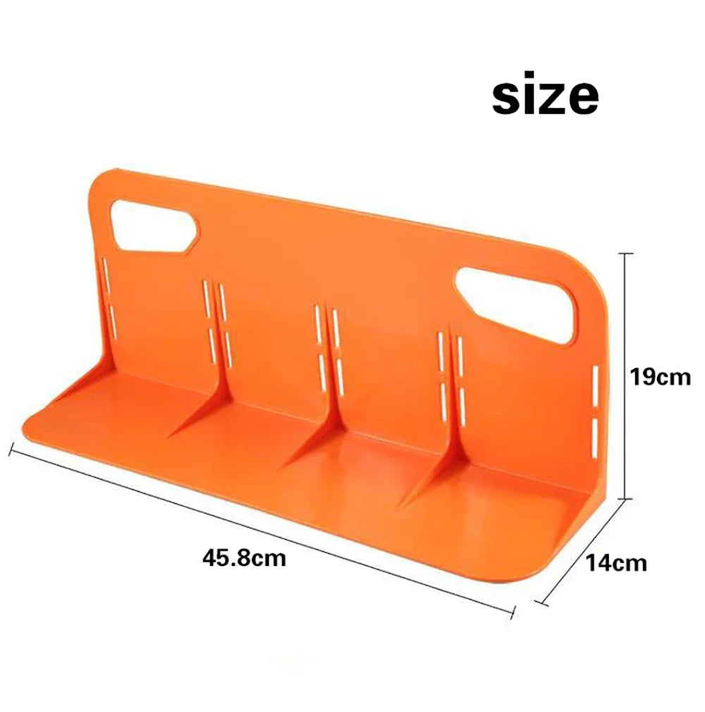 Adjustable Car Trunk Cargo Organizer Rack - Stops Groceries Sliding, Solid Plastic Baffle Divider for SUV, Sedan, Wagon