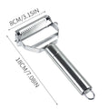 Stainless Steel Multi-Function Vegetable Peeler - Y-Style Slicer Grater, Potato Cucumber Apple Peeler, Julienne Kitchen Tool, Dishwasher Safe