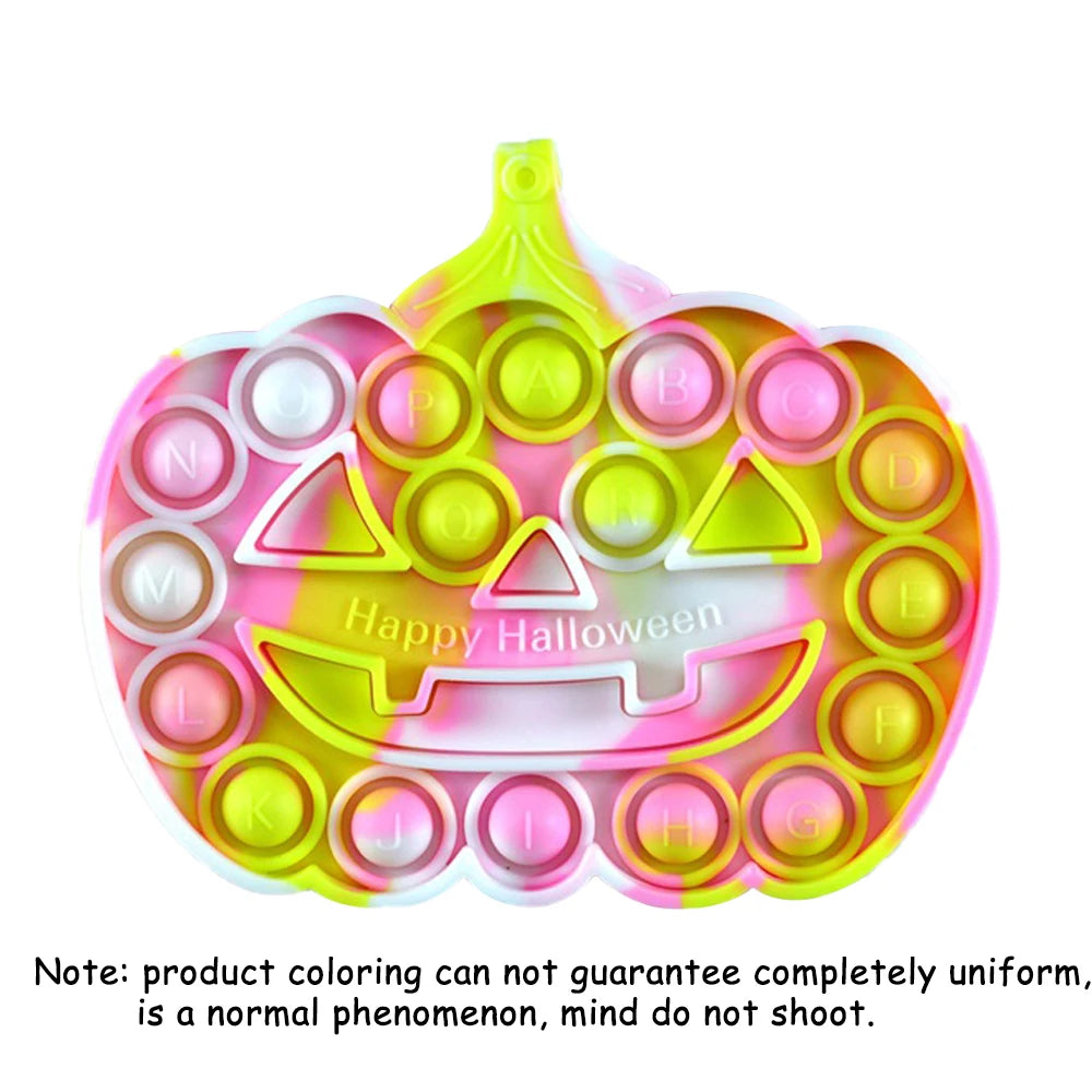 Silicone Push Pop Bubble Fidget Toy - Sensory Stress Relief Squeeze Toy, 34 Cute Shapes, Anti-Anxiety Calming Toy for Kids & Adults