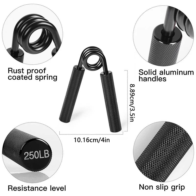 Hand Grip Strengthener — Adjustable, Non-Slip, Forearm Exerciser, Finger Trainer, Wrist Developer