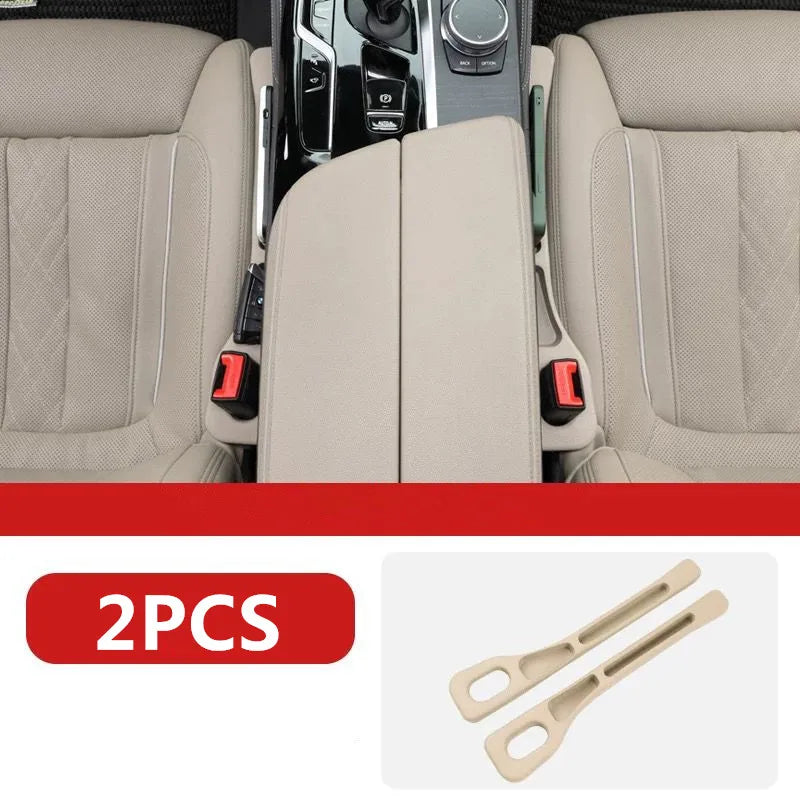 Car Seat Gap Filler & Organizer (Set of 2) - PU Leather, Leakproof, Universal Fit - Catches Phones, Keys, Coins, Drops