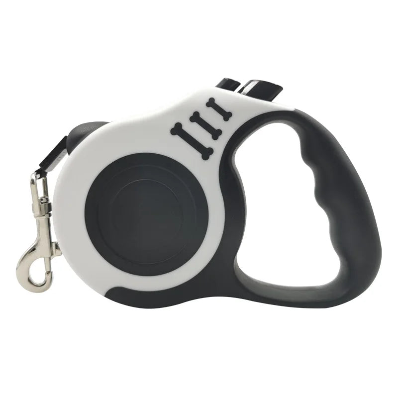 Retractable Dog Leash - 3m or 5m Auto-Locking Nylon Lead for Small to Medium Dogs & Cats, One-Hand Brake, 12 Colors