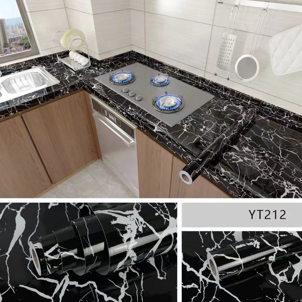 Marble Contact Paper — Self-Adhesive, Peel & Stick, Waterproof, Countertop, Cabinet, Wall