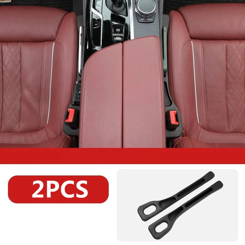 Car Seat Gap Filler & Organizer (Set of 2) - PU Leather, Leakproof, Universal Fit - Catches Phones, Keys, Coins, Drops