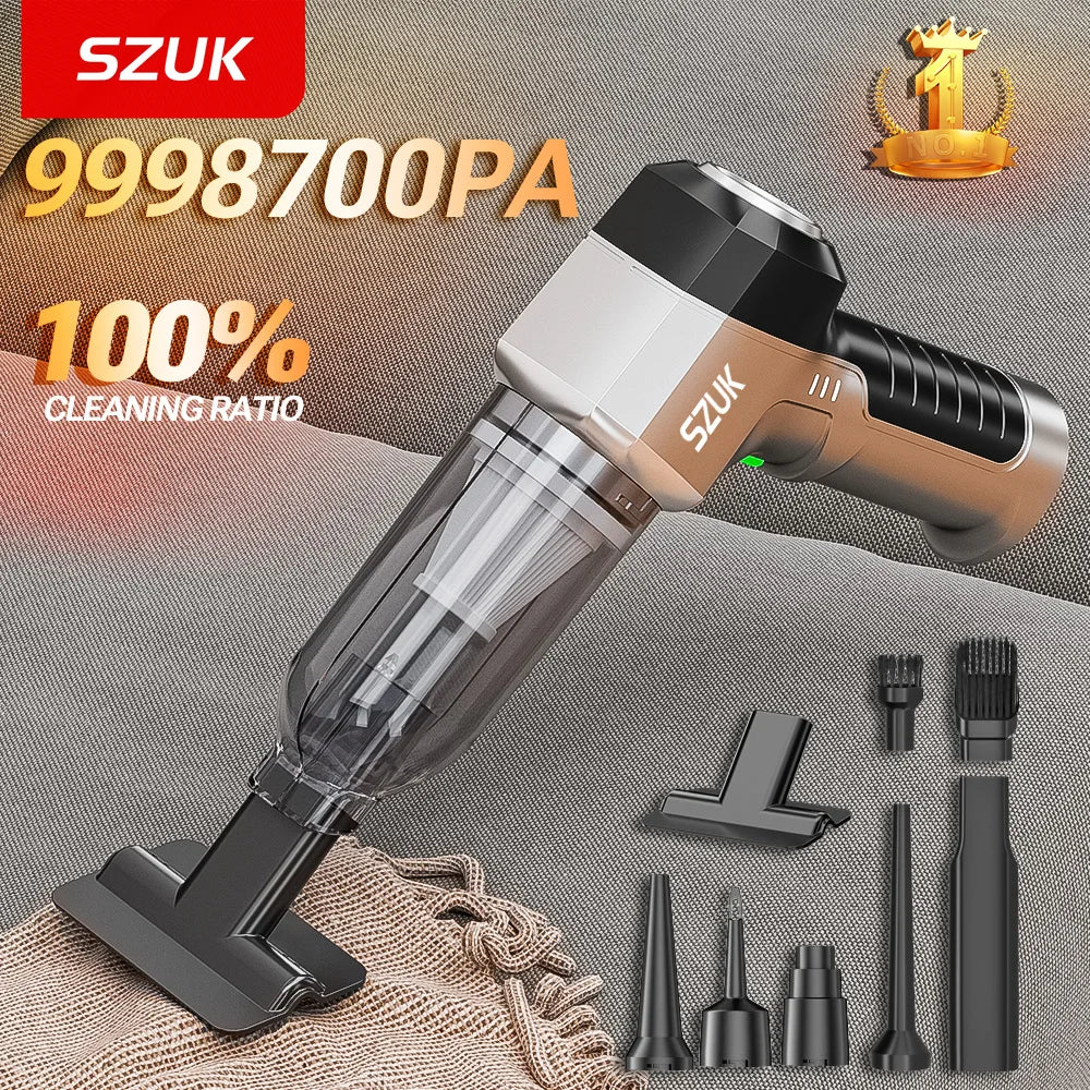Cordless Handheld Vacuum Cleaner - Strong Suction, USB-C Rechargeable, Car & Home Wireless Cleaning Tool