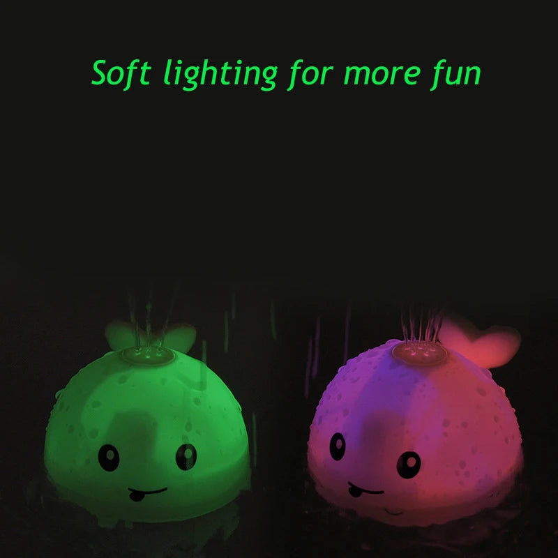 Whale Bath Toy — USB-C Dock, Waterproof, Floating, Interactive, Safe, Non-Toxic