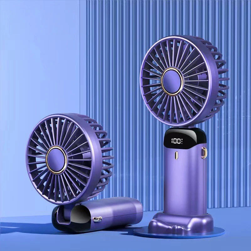 Portable Stroller Fan — USB Rechargeable, Flexible Tripod, Clip-On, Quiet, Safe for Babies