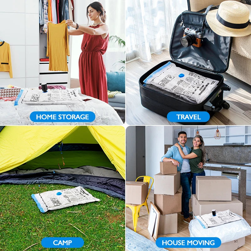 Cordless Electric Pump for Vacuum Storage Bags Travel Rechargable Air Pump for Space Saver Bag Various Clothes Luggage Seal Bags
