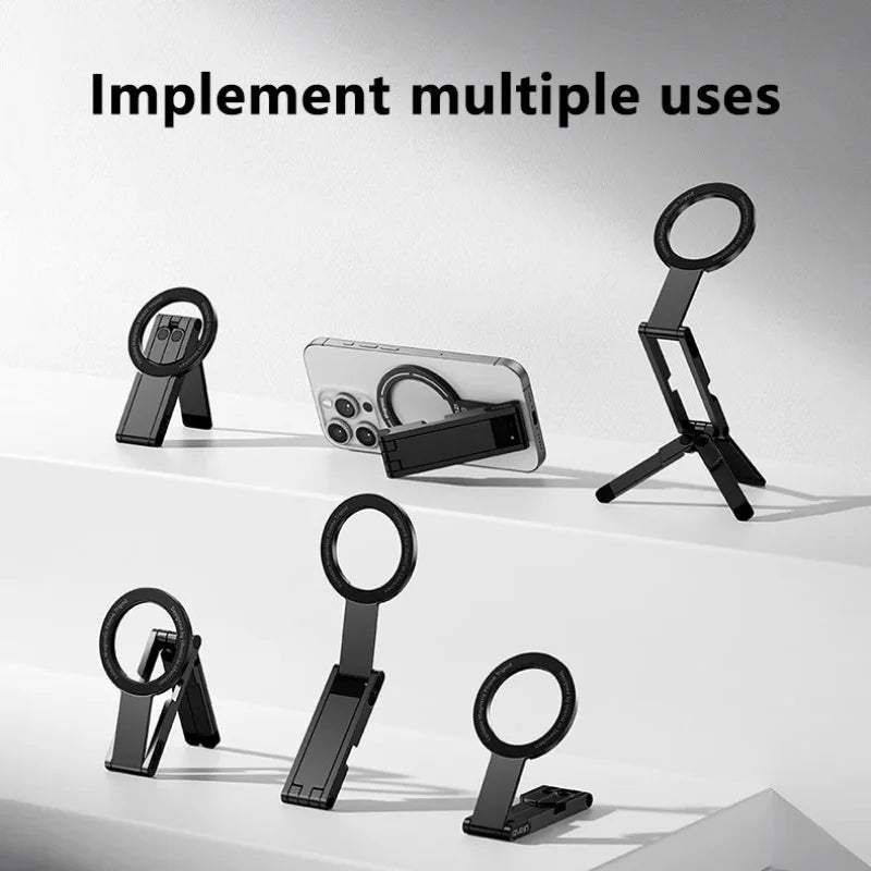 Magnetic Phone Tripod — Aluminum, Extendable, Portable, Lightweight, Universal, Stable