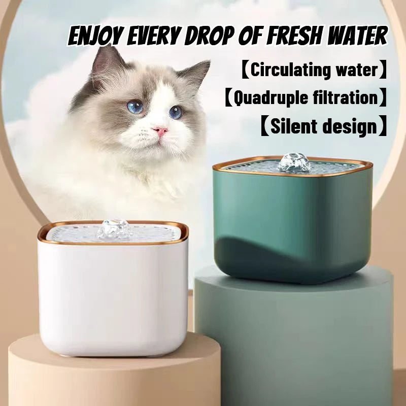 Pet Water Dispenser — Automatic, LED, Quiet, Filtered, Fresh, Smart