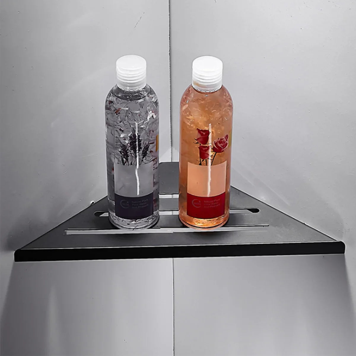 304 Stainless Steel Corner Shower Shelf - No-Drill Adhesive, Rustproof, Heavy-Duty Bathroom Caddy Organizer