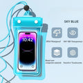 Waterproof Phone Pouch — 2-Pack, Submersible, Underwater, Swimming, Beach, Pool, Kayaking