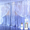 USB Curtain Fairy Lights — 8 Modes, Remote, Timer, Waterproof, Dimmable