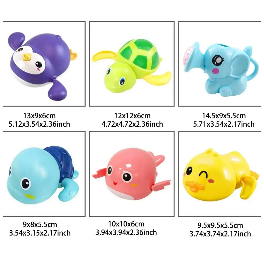 Wind-Up Toys — 2-Pack, Baby Pool, Bath Time, Floating, Toddler Fun