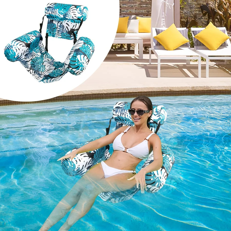 Inflatable Pool Floats — Large 2-Pack, Adult Sized, Heavy Duty, Beach Ready, Summer Fun