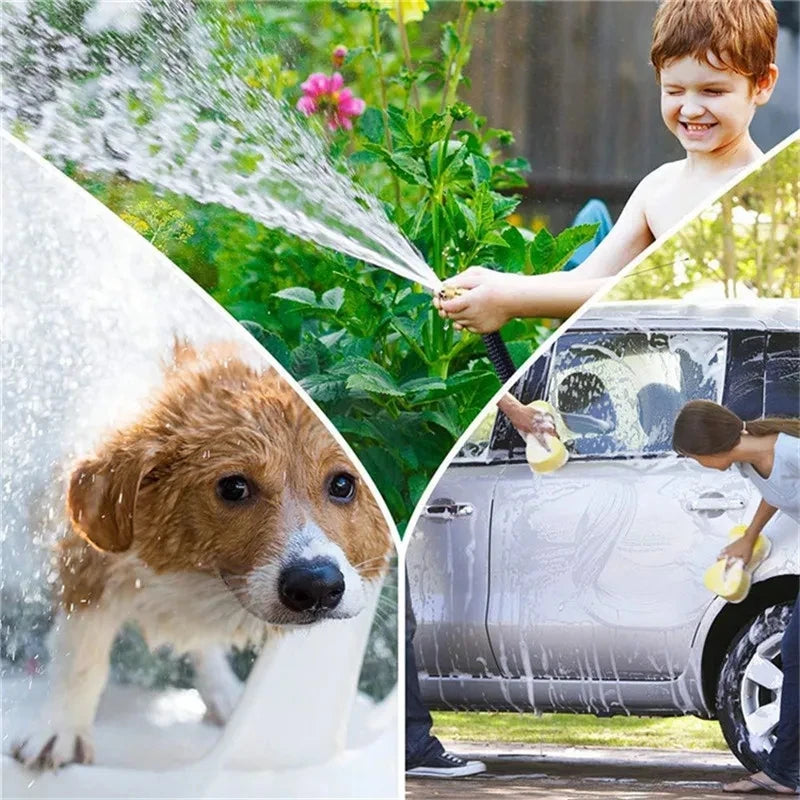 Expandable Garden Hose — Kink-Free, Lightweight, Durable, Flexible, All-Weather