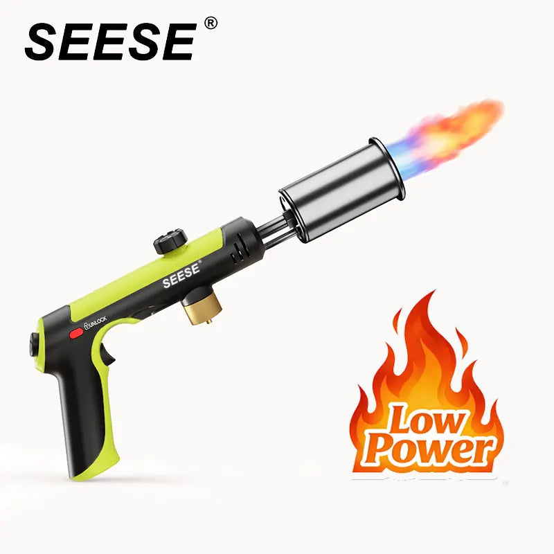 Automatic Ignition Baking Welding Tool Gas Torch Flamethrower Butane Burner for BBQ Camping Outdoor Hiking Fire Flame Gun