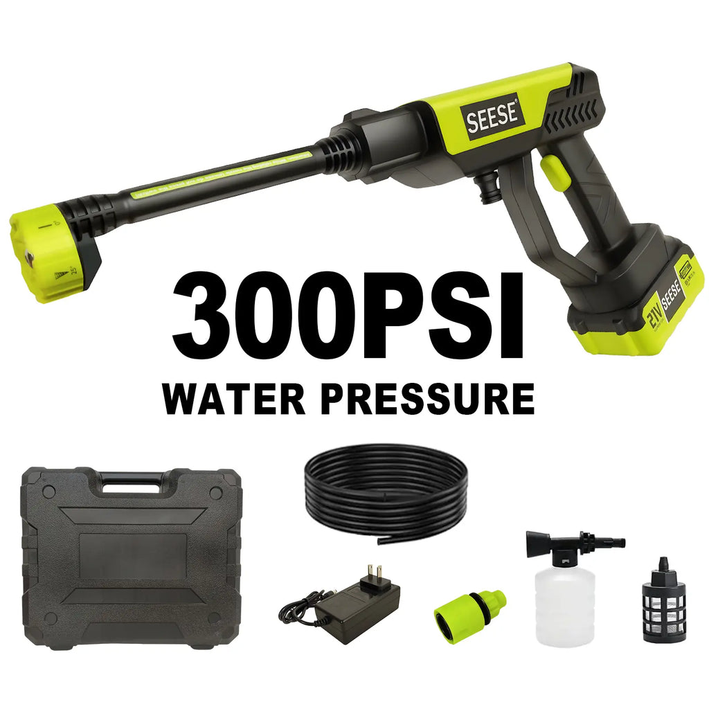 Cordless Pressure Washer — Portable, Handheld, Car Wash, Deck Cleaning, Patio, Sidewalk