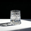 Summerwins【Vorhore】Luxury 360° Spinning Crystal Glass – Star-Cut Stress Relief Whiskey & Wine Glass, Elegant European Barware Gift，Rotating Glass Cup Spinning Glass Cup