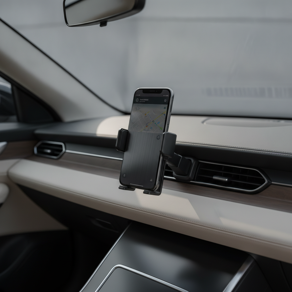 Car Phone Mount — 360 Suction, Dashboard, Windshield, Universal, Secure, Rotatable