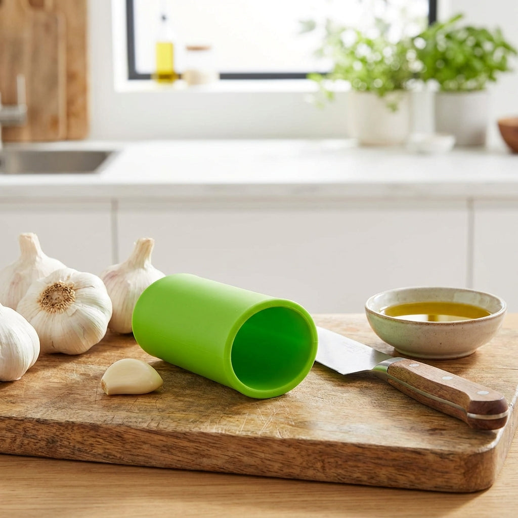 Silicone Garlic Peeler Roller - Easy Quick Garlic Skin Remover Tube, No-Smell Kitchen Gadget, Dishwasher Safe, Cooking Prep Tool