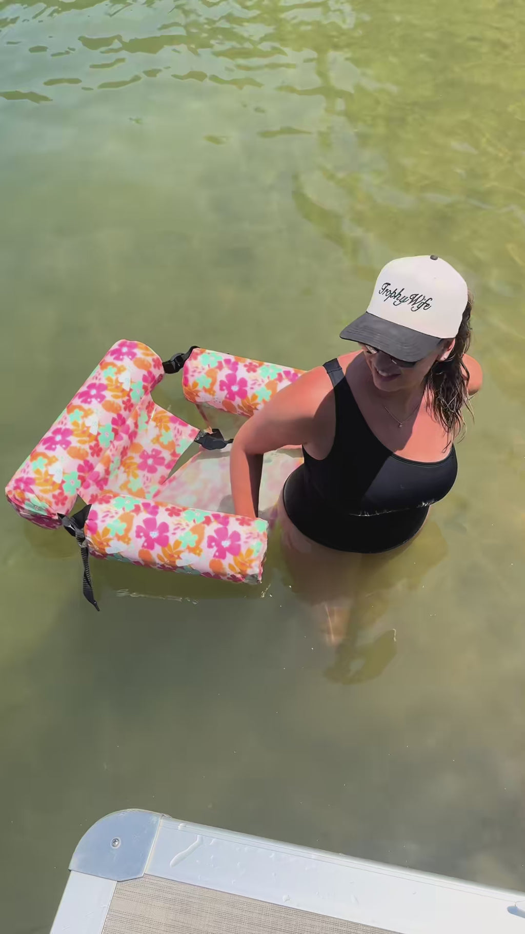 Inflatable Pool Floats — Large 2-Pack, Adult Sized, Heavy Duty, Beach Ready, Sum — demo video
